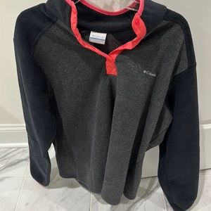 XXL Columbia fleece (black/gray/ neon pink)